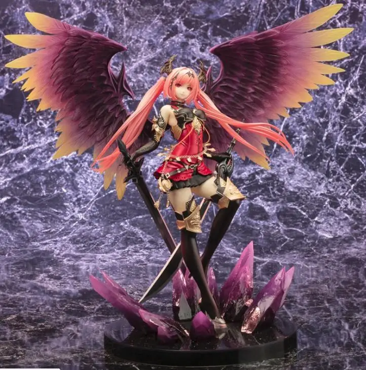 kf HTB19VkAX42rK1RkSnhJq6ykdpXa3 Kotobukiya Anime Game Rage of Bahamut Dark Angel OLIVIA 1 8 Scale Pre painted PVC Figure