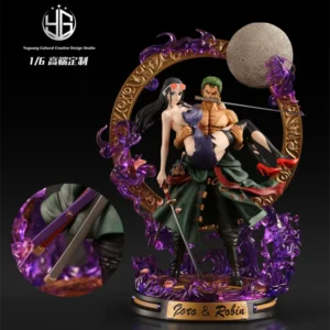 kf S12d2355479c04c5596cd1ca3d605c2dcu 43 9Cm Resin Yg Design Studio Gk One Piece Roronoa Zoro and Nico Robin Action Figure