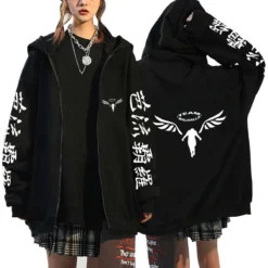 kf S323c84ac92a64bd4adfb5371638a11d5f Anime Tokyo Revengers Printed Hooded Men Women Zipper Hoodies Prevalent Sweatshirt Harajuku Streetwear Male Manga Zip