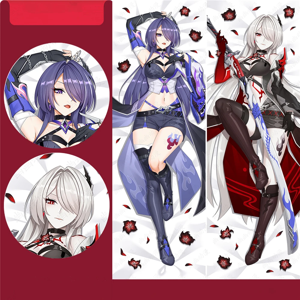 kf S632dd771482e485c8a1e01eb8ef8217dW Game Honkai Star Rail Acheron Cosplay Costume Peach Skin NSFW Hentai Dakimakura Pillow Case Hugging Body