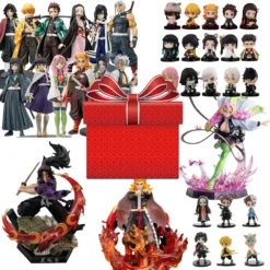 kf Sbf8f0c75ec36488dac86adb2422f12c42 Demon Slayer Figure Kanetsu Hachiyu Mystery Box Figure Blind Box Anime Figure Best Gift Lucky Box