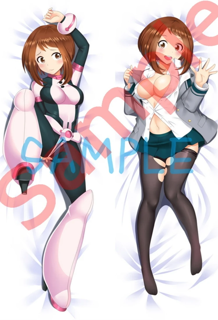 kf Sda723d8e896a434c9ed216947d213e34T Anime Boku no hero academia OCHACO URARAKA Cosplay Dakimakura Pillow Case Hugging Body Prop